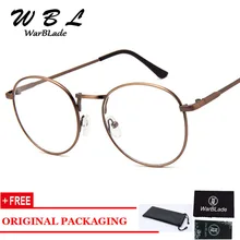 WarBLade высококачественная металлическая оправа дизайнерские очки для женщин и мужчин унисекс круглые очки ретро прозрачные линзы очки