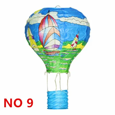 AJP 1 шт Радужная печать бумажный фонарь воздушный шар свадебное украшение для детской вечеринки на день рождения - Цвет: NO 9 sailing