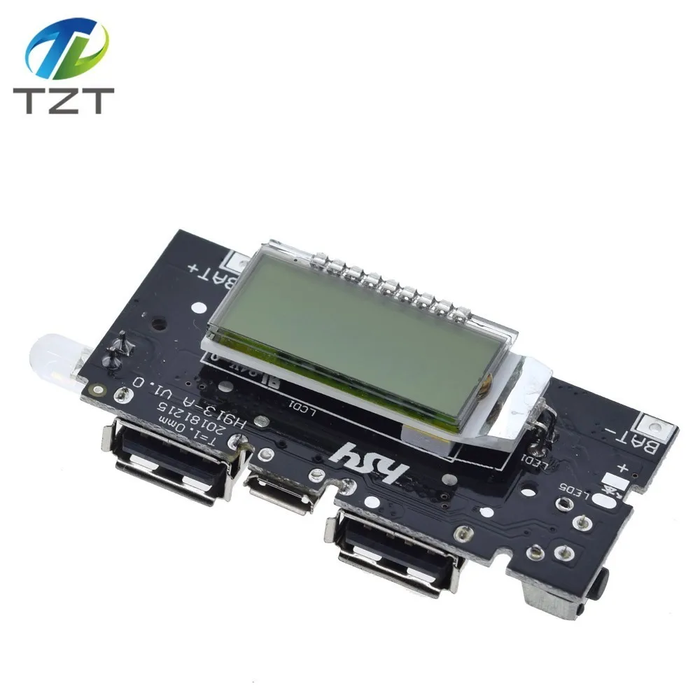 Двойной USB 5 в 1 а 18650 Мобильный Внешний аккумулятор зарядное устройство PCB модуль