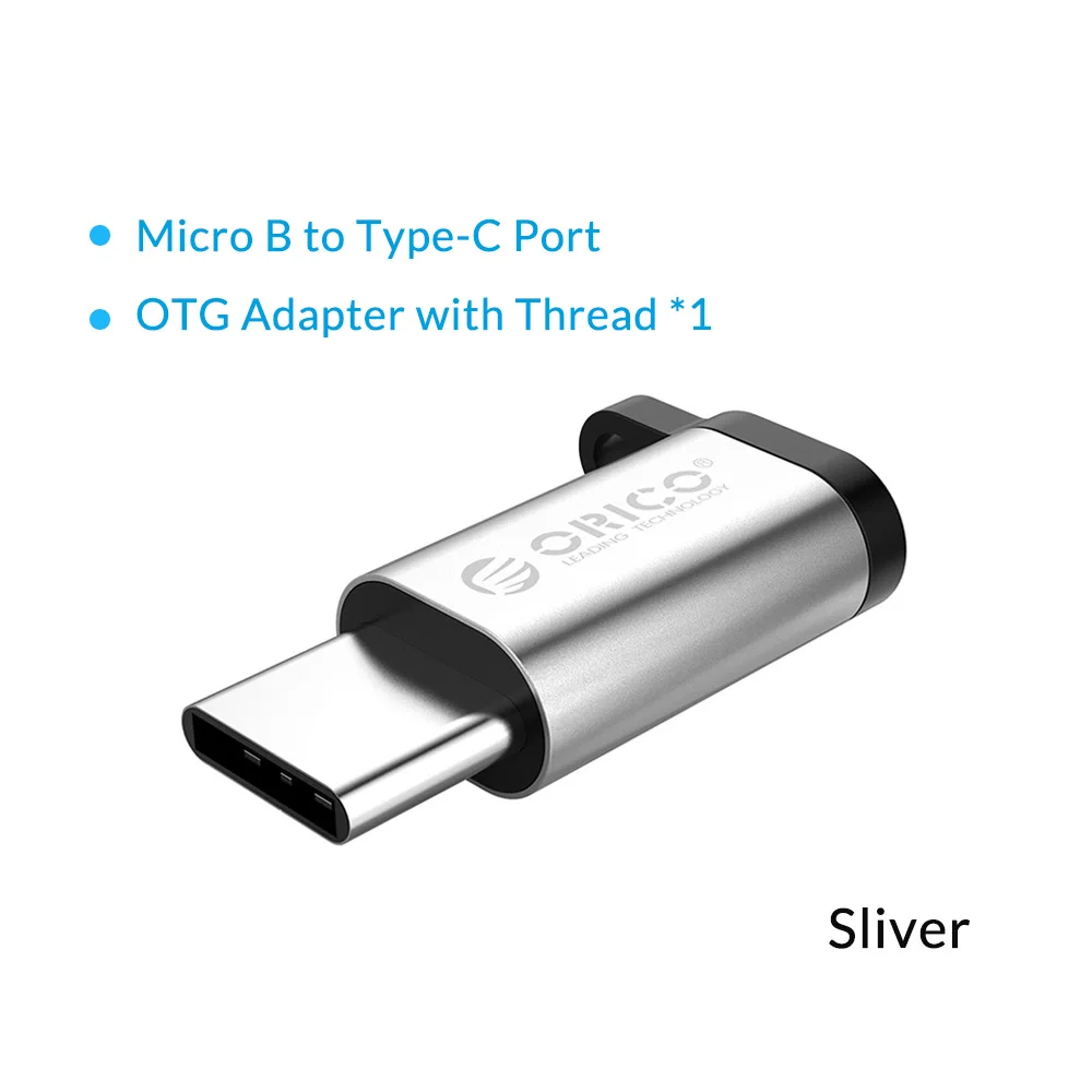 ORICO адаптер типа OTG-C USB C к USB3.0 OTG адаптер для зарядки и синхронизации данных type-c конвертер - Цвет: Micro b to type-c SV