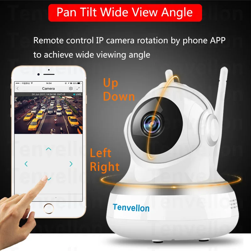 Tenvellon камера видеонаблюдения WiFi ip 1080 P CCTV Камера Безопасности s домашнее