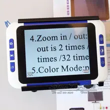 BOBLOV 2X 32X Low Vision 3 5 Color LCD Pocket Electronic Reading Digital Magnifier for Reading