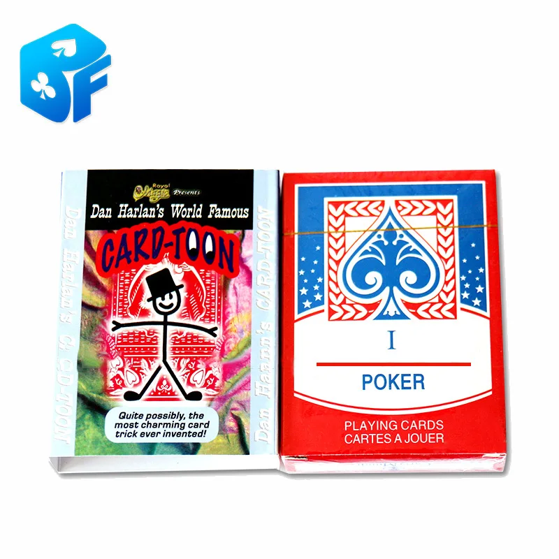Free shipping 1st verson Cartoon Cardtoon Deck Pack Playing Card Toon Magic Trick Animation Prediction | Игрушки и хобби