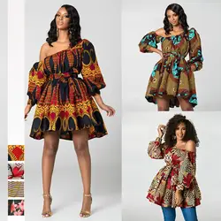 2019 новое летнее сексуальное модное платье в африканском стиле из полиэстера с принтом большого размера s-xl