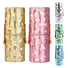 2016 Pro 1Pcs Empty Makeup Brushes Kits Leather Cup Holder Comestic Brushes Organizer Case 5 Style To Choose #BSEL