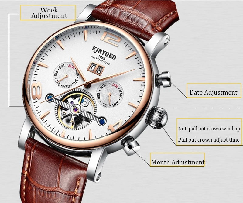 Black Gold Men Automatic Watch Luxury Brand Alloy Leather Band Waterproof Skeleton Mechanical Business Wristwatches Casual Dress (7)