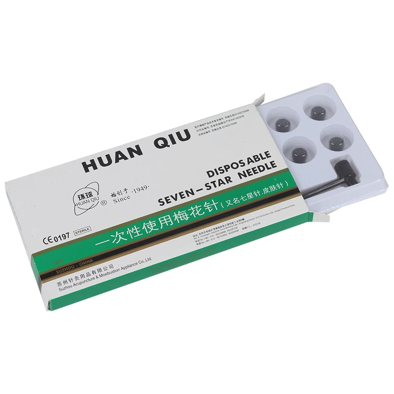 Одноразовая ДЕРМАЛЬНАЯ игла huanqiu seven star с 12 головками|Иглоукалывание| |