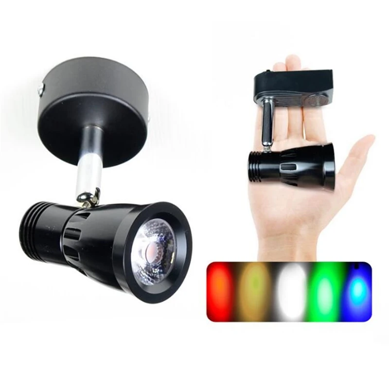

New design LED mini track light 7W cob track rail type ceiling type track lights spot AC85-265V black/white body Multicolor