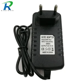 

RiRi won AC 110 240V EU/US/UK Output DC 12V 4A power adapter for led strip light LCD Monitor TV Box Switching Power supply