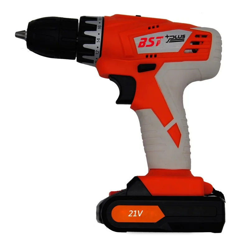 BST+PLUS 21V(ONE STYLE) LITHIUM BATTERY 2 SPEED CORDLESS DRILL MINI DRILL HAND TOOLS ELECTRIC DRILL POWER TOOLS SCREWDRIVER