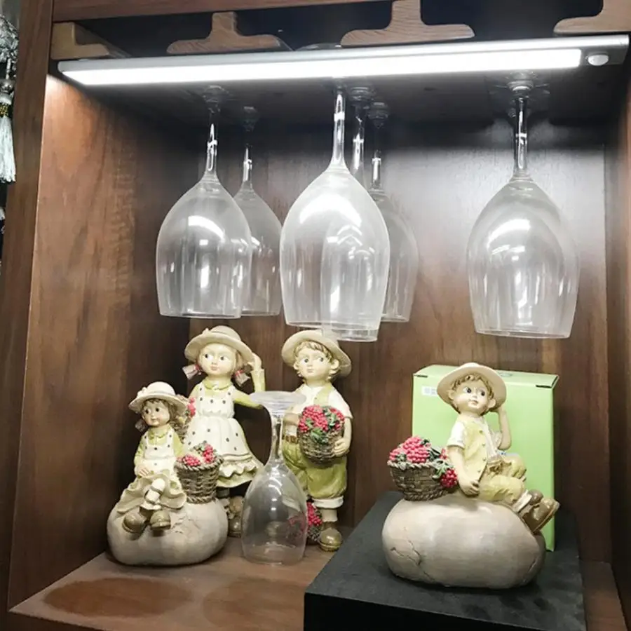 

LED Cabinet Shelf Wardrobe Light With Motion Sensor USB Lamp