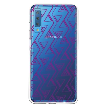 

Stand case costume drawing Triangulos Purples WP016 for Samsung Galaxy A7 2018