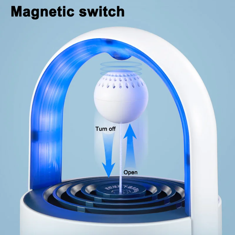 

HOT Mosquito Lamp LED Photocatalyst Magnetic USB Charging Mosquito Light Zapper TI99