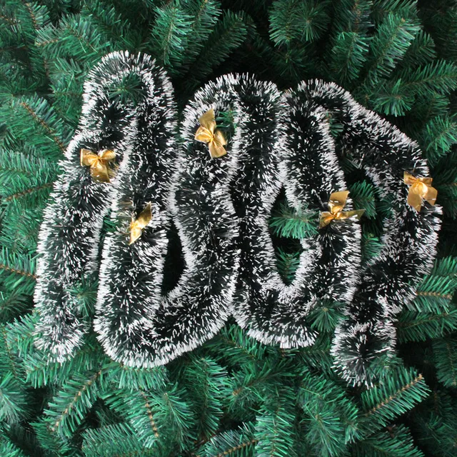 200 cm Christmas Decor Mall Bar Tops Ribbon Garland Streamers Christmas Tree Ornaments White Green Cane Tinsel Party Supplies 15 2321207384_826251901