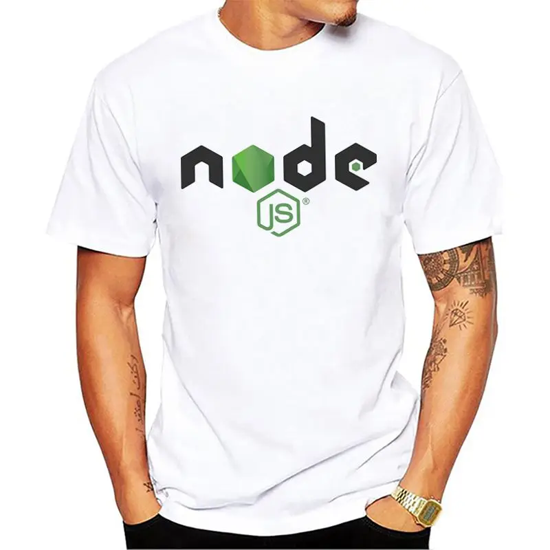

nodejs t shirt men new summer white tees shirt soft breathable t-shirt short sleeve casual t-shirts male