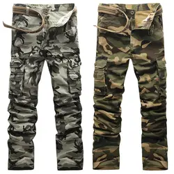 Camo Cargo Для Мужчин's Брюки для девочек для Для мужчин модные мешковатые Тактический брюк хип-хоп камуфляж Военная Униформа multi Карманы капри
