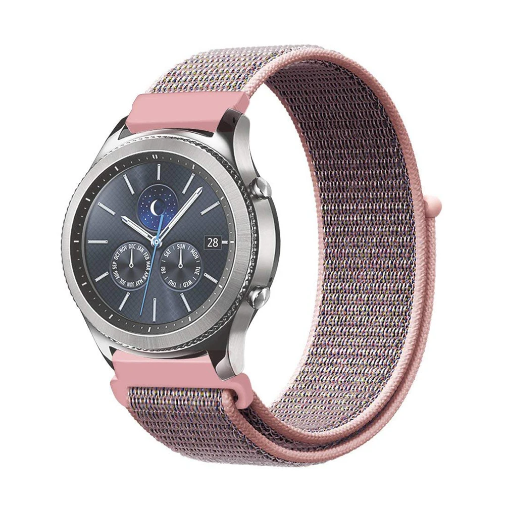 22 мм часы ремешок для samsung gear S3 классический/frontier ремень спортивные петли тканые