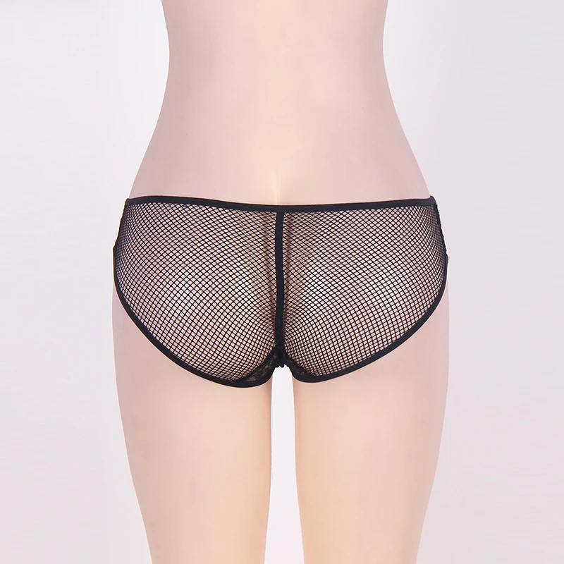 PW5071 Ohyeah Hot sale fishnet sexy panties with lace crotch see through plus size underwear erotic women underwear bowknot PW5071 Ohyeah Hot sale fishnet sexy panties with lace crotch see through plus size underwear erotic women underwear bowknot