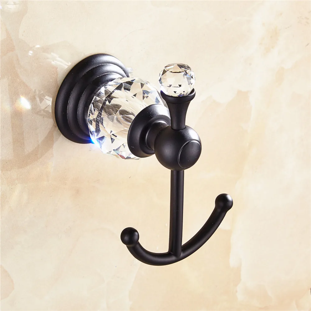 AUSWIND античный цинковый сплав крючок для пальто черный кристалл масло бронзовые