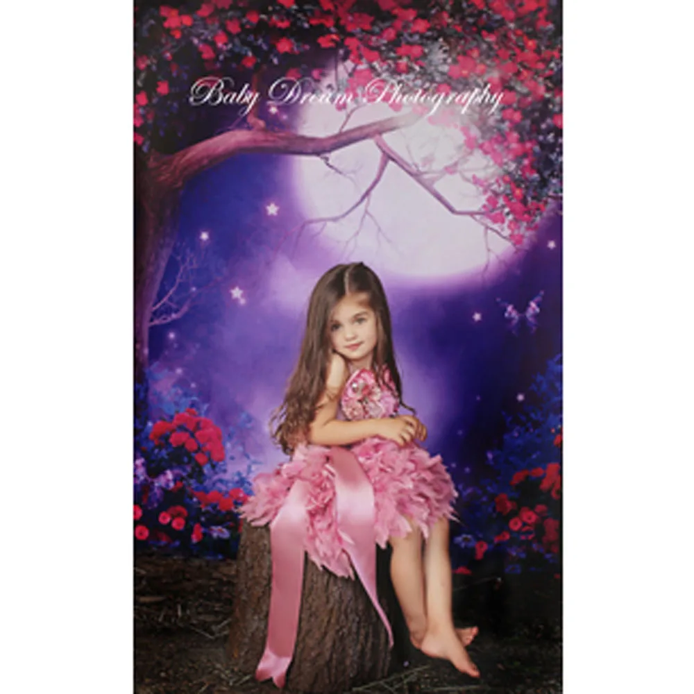 

2017 Fast shipping 5x7ft thin vinyl non-washable Scenic forest view children backgrounds Computer Painted Backdrops P0946