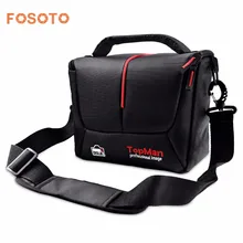 Fosoto Kamera tasche Sollte Taschen Digitale fotografie Foto DSLR Kamera Video Nylon Cave Für Dslr Sony Canon Nikon D700 D300 d200(China)