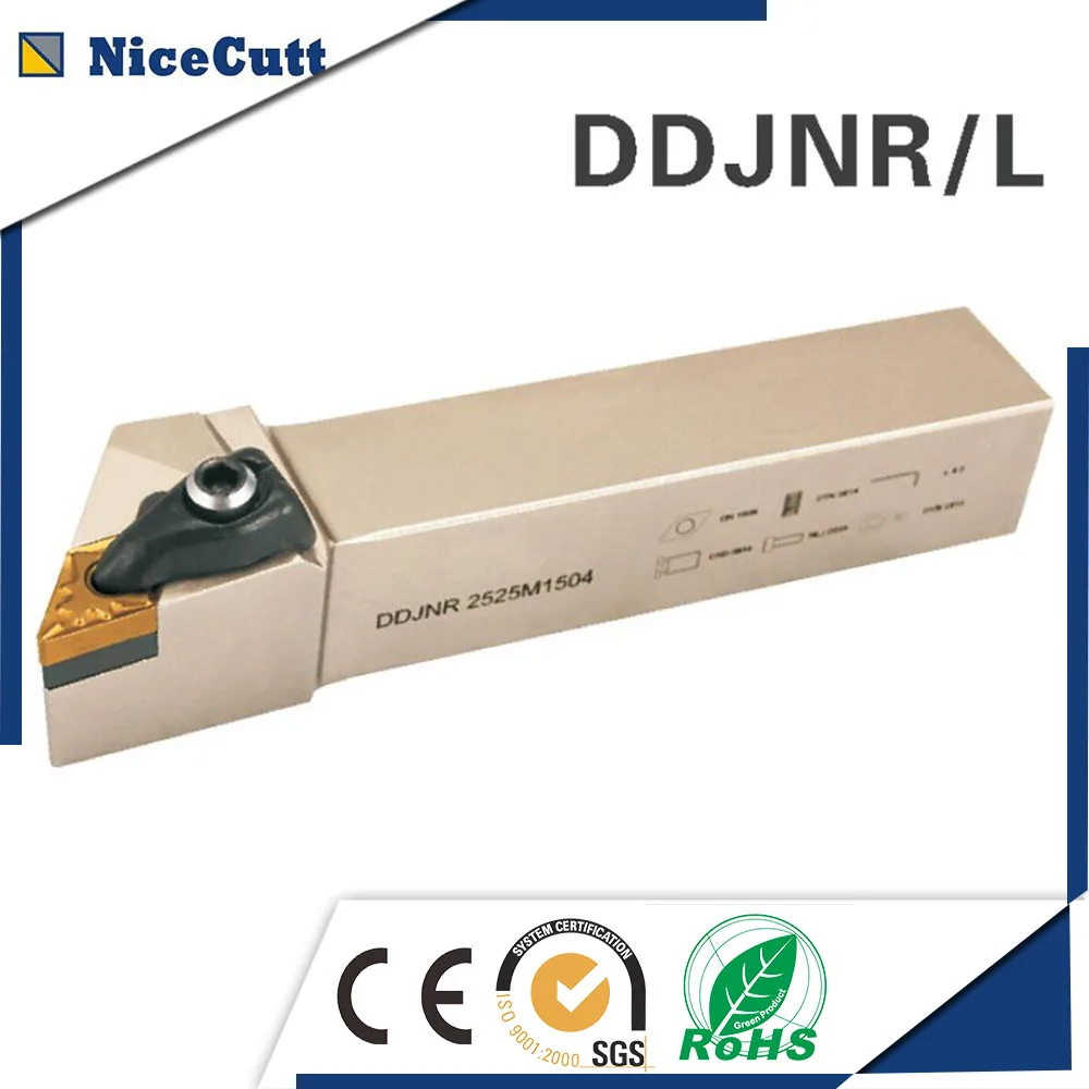 Kopen Gratis Verzending Machines Snijgereedschap Houder DDJNR L CNC Draaibank Externe Turning Houders voor Hardmetalen Insert DNMG