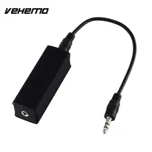 VEHEMO 3,5 мм аудио кабель черная домашняя стерео система вилка и детская площадка петля шумоизолятор шумофильтр автомобили шумоизоляция