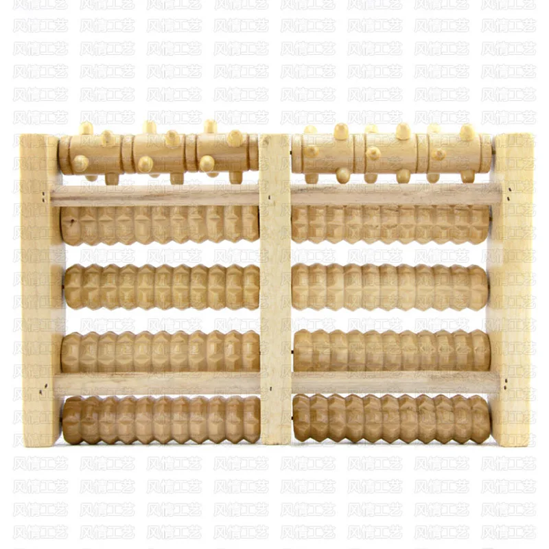 

Dual Wooden Foot Massager Roller Relieves Plantar Fasciitis Heel Arch Pain Stress Relief JS88