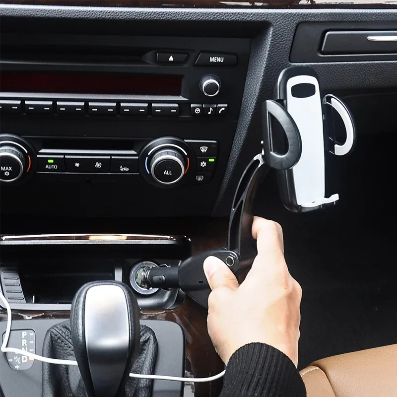 Автомобильный USB 2в1 двойное зарядное устройство держатель прикуриватель, зарядные устройства для сотового телефона