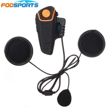 1 pc Motorcycle Waterproof Bluetooth Helmet Intercom BT Comunication Headset BT-S2 Motorbike Interphone with FM Radio Soft Mic