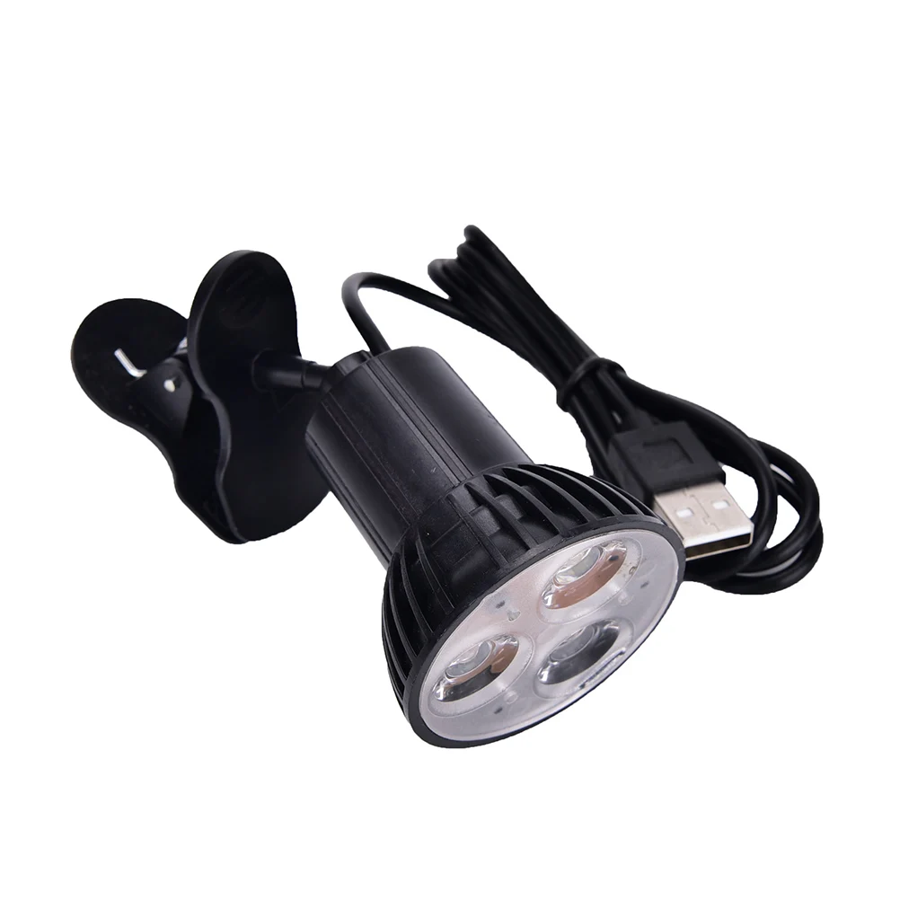 Portable Desk Reading Lamp 3 LED Flexible Clip On Book Light Super Bright USB Light For Laptop PC Notebook Home Lighting
