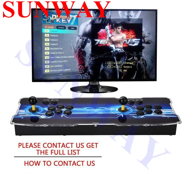  2018 neueste 3D Spiel konsole Arcade 2177 in 1 Home Spiel LED controller mit Joystick Tasten PCB Bo