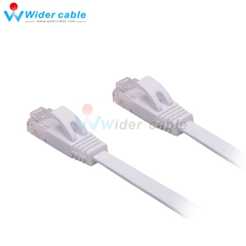

5Pieces White Flat CAT6 Ethernet Cable Fluke Cat 6 Lan Network Cable Free Shipping