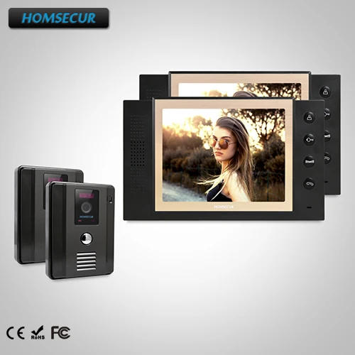 

HOMSECUR 8" Video Door Phone Intercom System+Outdoor Monitoring for House/Flat TC011-B + TM801-B