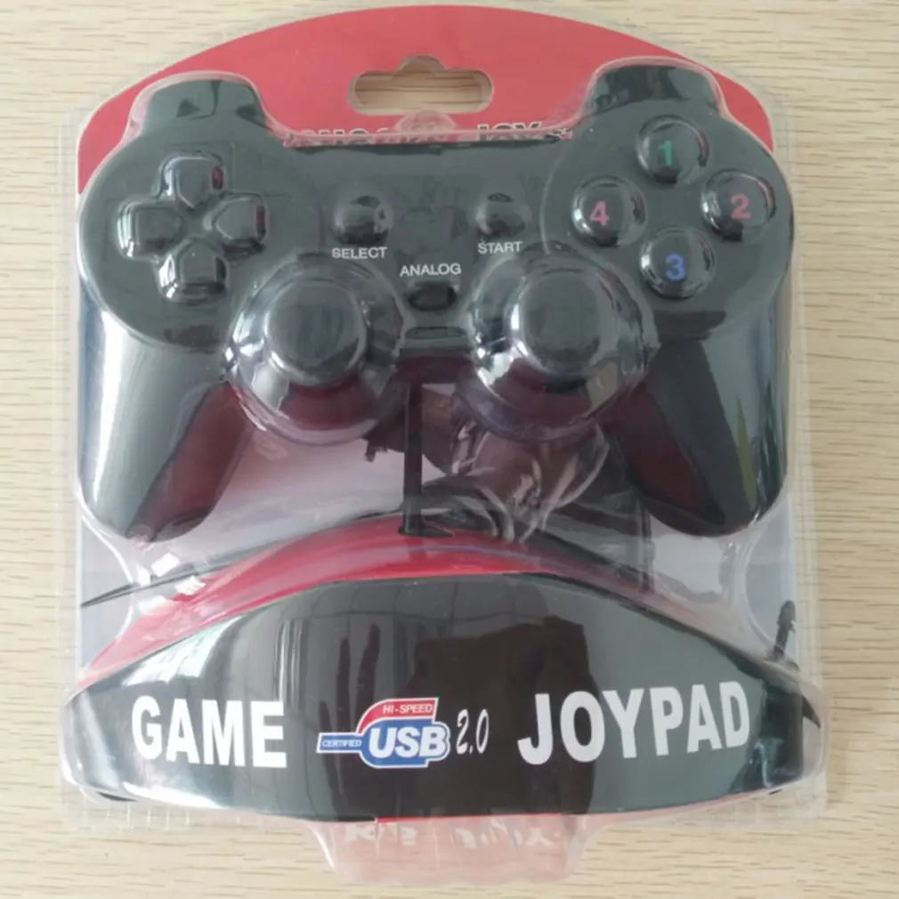 Проводной геймпад джойстик USB2.0 Shock Joypad геймпад игровой контроллер для ПК ноутбук компьютер Win7/8/10/XP/Vista