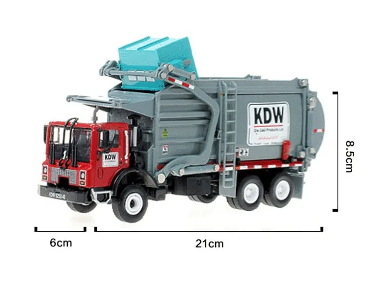 Сплав материалов для обработки грузовика мусоросборник модель 1:24 мусоровоз санитарные грузовики чистая машина игрушка автомобиль Детский подарок
