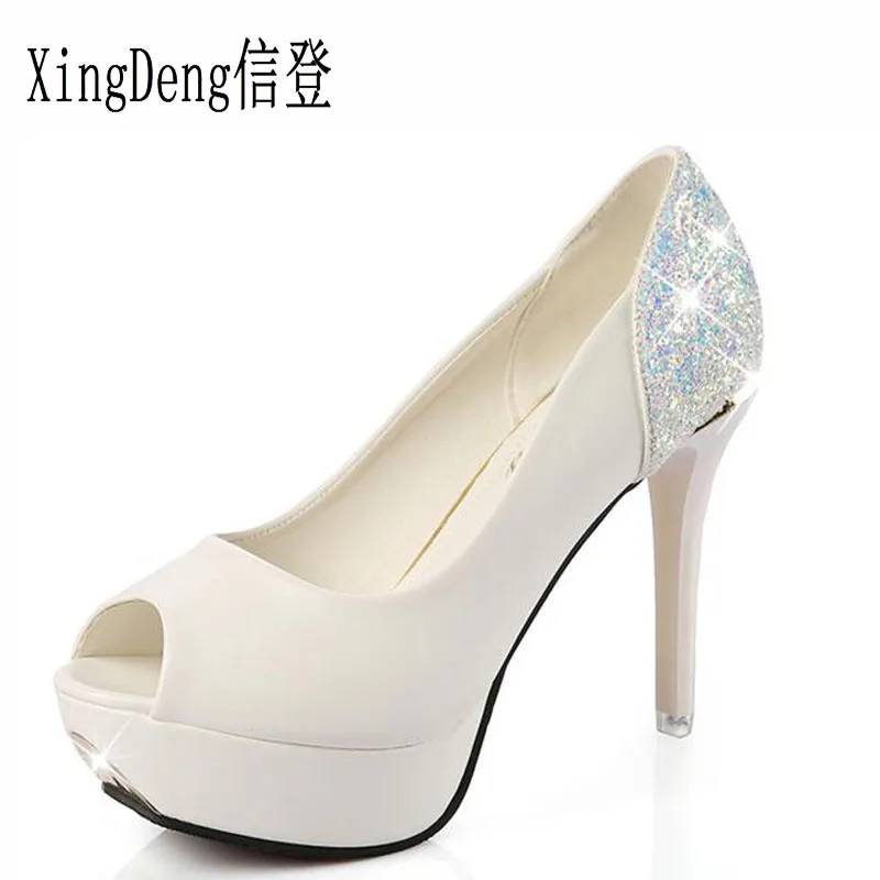 Xingdeng European Women High Heels Pumps Shoes Las White Wedding Xingdeng European Women High Heels Pumps Shoes Las White Wedding Bridal Y Office Stiletto Size 34 39 In S From On