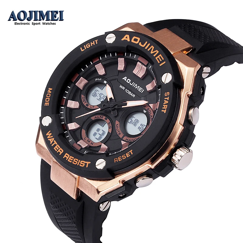 

New Military Digital-watch Men's G Style Fashion Sports Shock Army Watch LED Rubber Electronic Wrist Watches for Men Clock