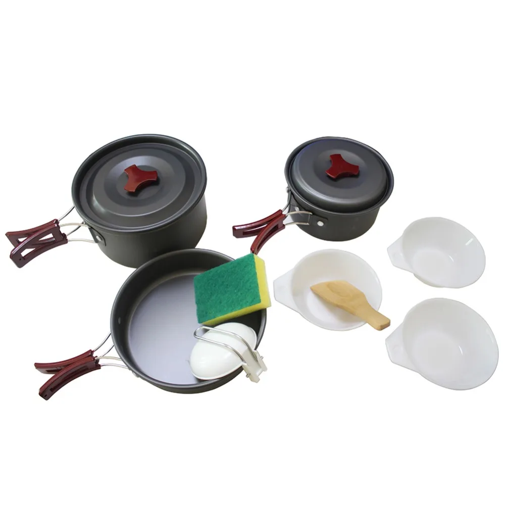 Camping vajilla juego de Picnic al aire libre juego de utensilios de vajilla cocina utensilios Camping senderismo Utenils cubiertos