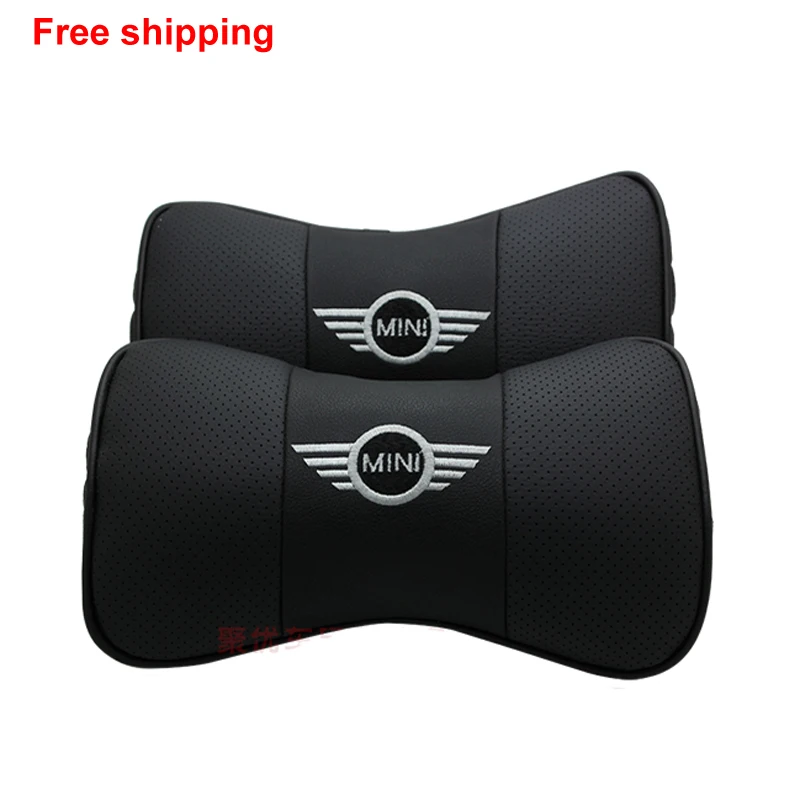 Genuine leather headrest Car Auto Seat cover Head Rest Cushion Headrest