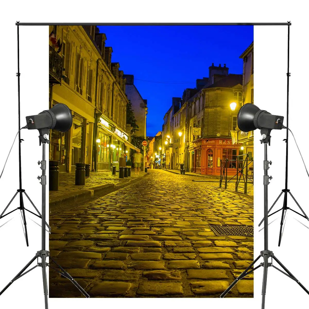 5x7ft Золотой Парижский уличный фон для фотосъемки фотостудии реквизит настенный |