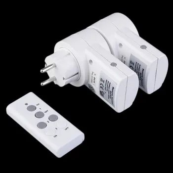 

MAIF New EU Plug 2pcs Socket/Pack 230v-50Hz 10A Remote Control Wireless Power Outlets Light Switch Socket DC 12V 23A