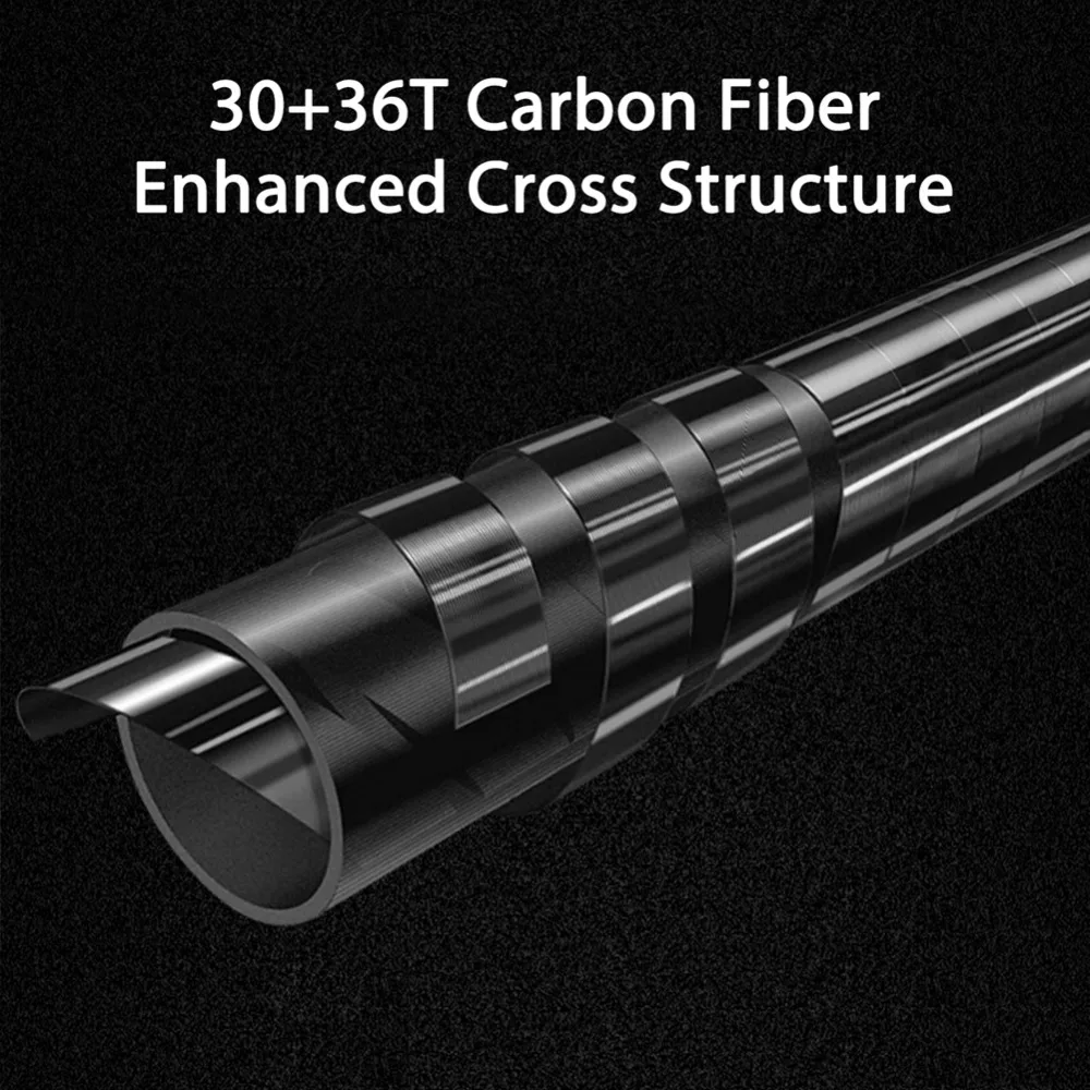 Vara de Pesca para Pesca com Mosca Fibra de Carbono Lidar com Pesca 30 + 36 Goture Poder 7 8 wt Truta Baixo Salmão t Voar Haste 9ft Cortiça Equipamento 4 - 5 8 5 7 8 wt 2.7m 9ft haste