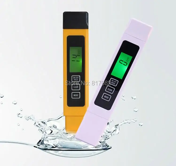 TDS тестер качества воды, 0-9990 ppm, 3 в 1, lcd Цифровой tds 3 метра, Tds, Ec и Temp метр, обратный осмос