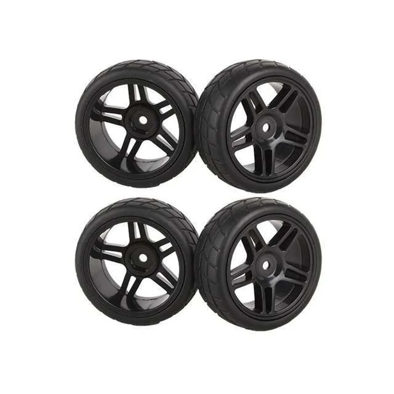 

4pcs 12mm Hub Wheel Rubber Tires tyre for HSP 1/10 Racing 20111 RC Car