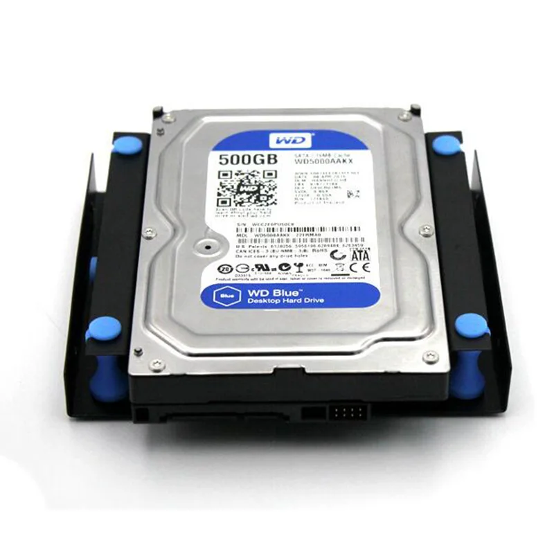  Nworld Shock-Proof 3.5 Hard Disk to 5.25 DVD ROM Bay Mounting Adapter HDD Enclosure