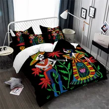 Boho Man Women Skeleton Bedding Set Colorful Flowers Duvet Cover Skull Print Halloween Quilt Cover Pillowcase Home Decor D25 Boho Man Women Skeleton Bedding Set Colorful Flowers Duvet Cover Skull Print Halloween Quilt Cover Pillowcase Home Decor D25