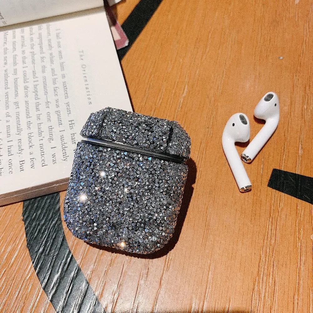 Shiny Rhinestone Case For Apple Airpods Bluetooth Wireless Earphone Korean Bling Powder Case For Airpods Cover Charging Box Case (9)