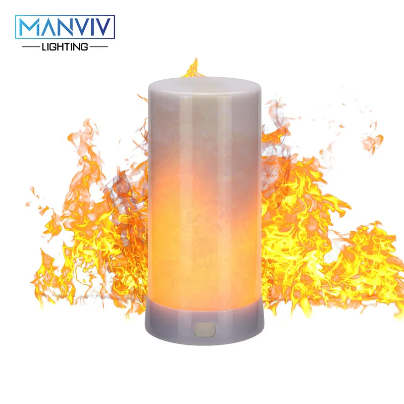 

Led Bulbs USB DC5V SMD2835 3 Mode Adjustable Breating Illumination Flame Rechargeable LED Nightlight For Home Decoration Light