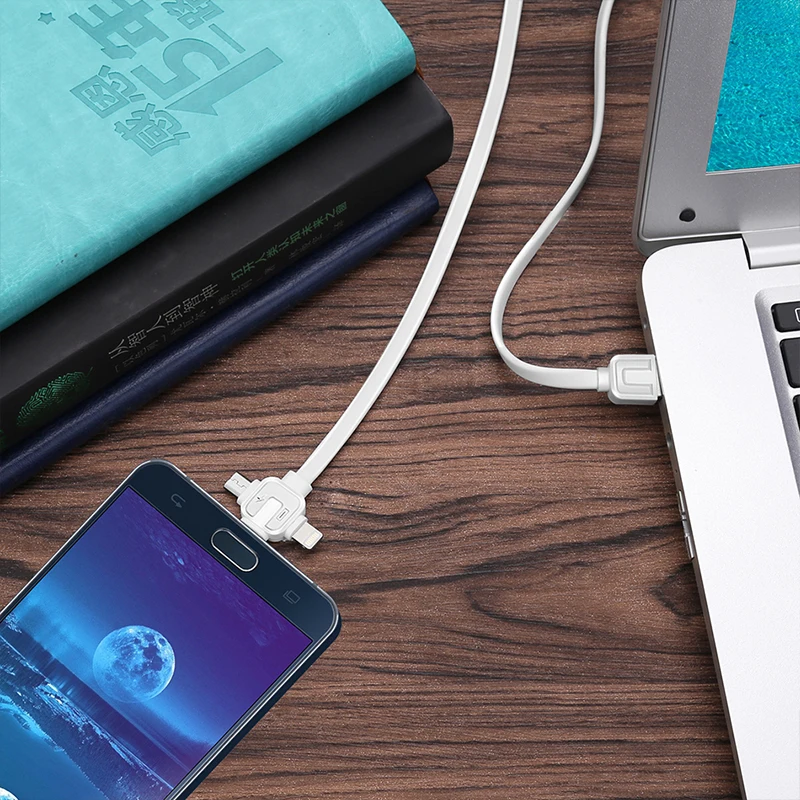 NOHON Универсальный 3 в 1 кабель для зарядки и синхронизации данных iPhone 7 8 6s Plus X Micro usb